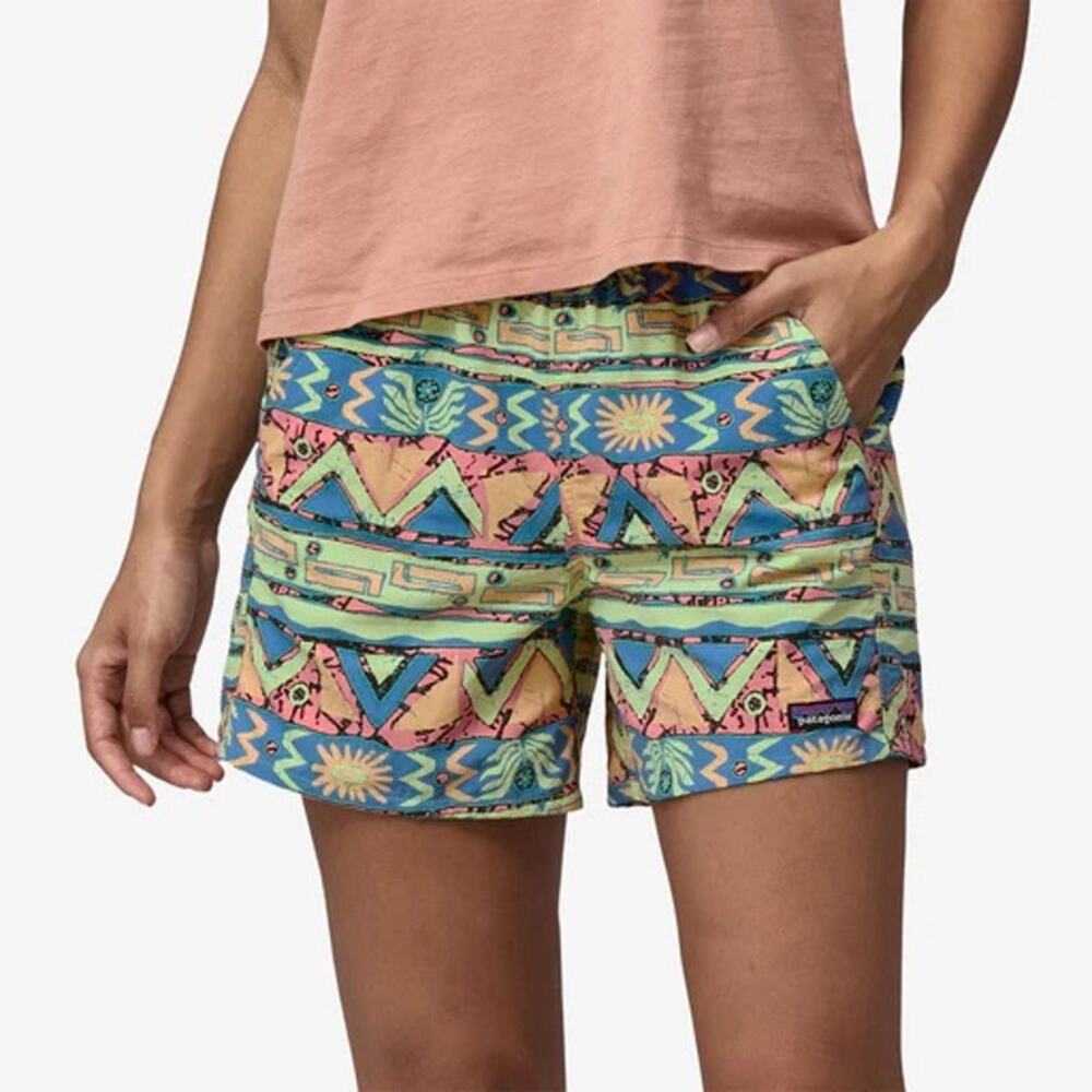 Patagonia Women’s Baggies 5” Shorts XL High Hopes Geo Retro Surf Hiking